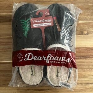Dearfoams Men's Slippers Embroidered Tree Axe (Size 11-12)